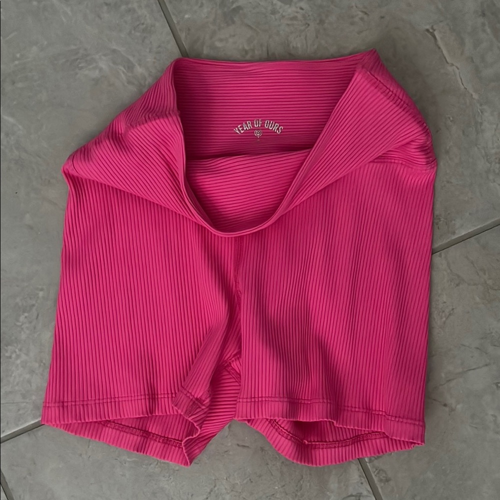 Year of Ours Pink Athletic Shorts